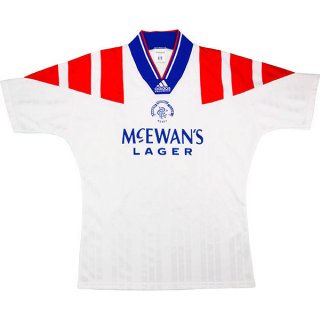 2ª Equipación Replica Camiseta Rangers Retro 1992 1993 Blanco