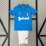 Camiseta Napoli 1ª Equipación Retro Niño 1987 1988