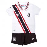 Camiseta Stoke City 2ª Equipación Niño 2022-2023 Blanco