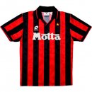 1ª Equipación Replica Camiseta AC Milan Retro 1993 1994 Negro Rojo