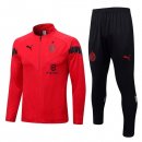 Chandal AC Milan 2022-2023 Rojo Negro