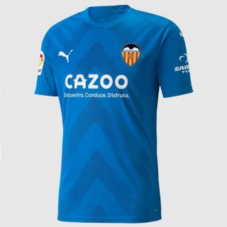 Tailandia Camiseta Valencia 3ª Equipación Portero 2022-2023 Azul