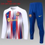 Ninos Sudadera De Training Barcelona 2024 Blanco Azul