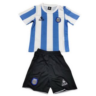 1ª Equipación Camiseta Argentina Niño 1986 Azul Blanco