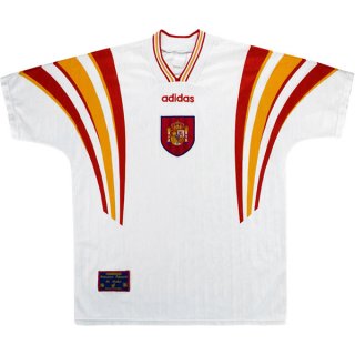 3ª Equipación Replica Camiseta España Retro 1996 Blanco