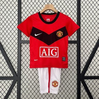 Camiseta Manchester United 1ª Equipación Retro Niño 2009 2010