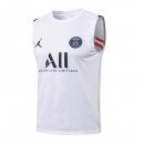 Camiseta Paris Saint Germain Sin Mangas 2022 Blanco