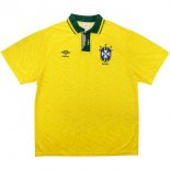 1ª Equipación Replica Camiseta Brasil Retro 1991 1993 Amarillo