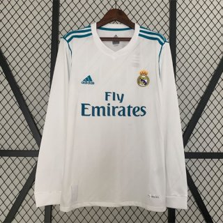 Tailandia Camiseta Real Madrid 1ª Equipación ML Retro 2017 2018