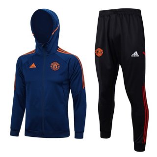 Chaqueta Con Capucha Manchester United 2024 Azul