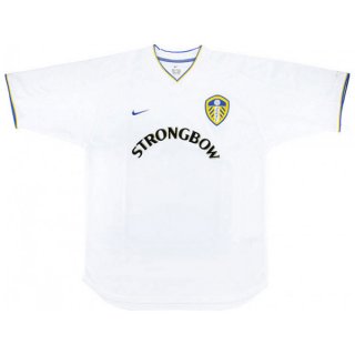 1ª Equipación Replica Camiseta Leeds United Retro 2000 2002 Blanco