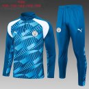 Ninos Sudadera De Training Manchester City 2024 Azul Blanco