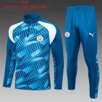Ninos Sudadera De Training Manchester City 2024 Azul Blanco Ninos Sudadera De Training Manchester City 2024 Azul Blanco