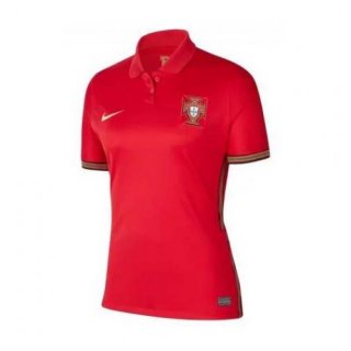 1ª Equipación Camiseta Portugal Mujer 2020 Rojo