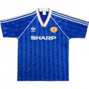 3ª Equipación Replica Camiseta Manchester United Retro 1988 1990 Azul