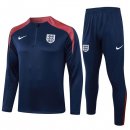 Sudadera De Training Inglaterra 2024-2025 Azul Rojo 3