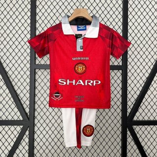 Camiseta Manchester United 1ª Equipación Niño Retro 1996 1997