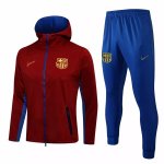 Chandal Con Capucha Barcelona 2021-2022 Borgona Azul Chandal Con Capucha Barcelona 2021-2022 Borgona Azul