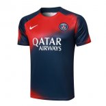 Camiseta Entrenamiento PSG 2024-2025 Azul Rojo