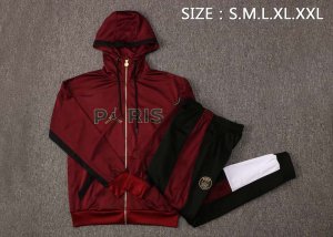 Chandal Con Capucha Paris Saint Germain 2022 Rojo Negro