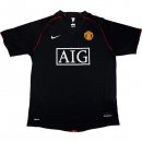 3ª Equipación Replica Camiseta Manchester United Retro 2007 2008 Negro