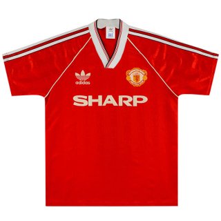 1ª Equipación Replica Camiseta Manchester United Retro 1988 1990 Rojo