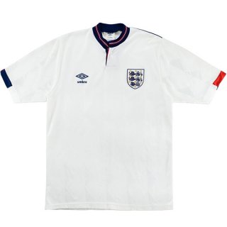 1ª Equipación Replica Camiseta Inglaterra Retro 1989 Blanco