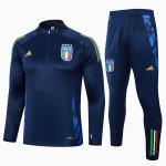 Sudadera De Training Italia 2024-2025 Azul 3 Sudadera De Training Italia 2024-2025 Azul 3