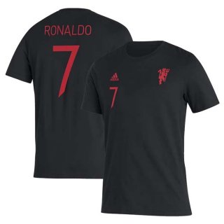 Replica Camiseta Manchester United Cristiano Ronaldo Negro