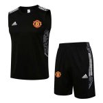 Camiseta Manchester United Sin Mangas Conjunto Completo 2022 Negro Camiseta Manchester United Sin Mangas Conjunto Completo 2022 Negro