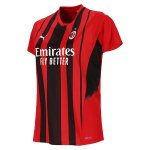 1ª Equipación Camiseta AC Milan Mujer 2021-2022 1ª Equipación Camiseta AC Milan Mujer 2021-2022