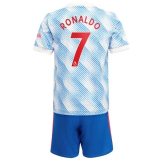 2ª Equipación Camiseta Manchester United NO.7 Ronaldo Niño 2021-2022