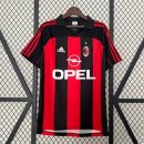 Tailandia Camiseta AC Milan 1ª Equipación Retro 2000 2002