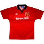 1ª Equipación Replica Camiseta Manchester United Retro 1994 1996 Rojo