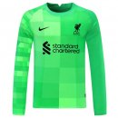 Replica Camiseta Liverpool Portero ML 2021-2022 Verde